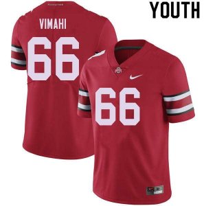 Youth Ohio State Buckeyes #66 Enokk Vimahi Red Nike NCAA College Football Jersey Latest EXT1544JN